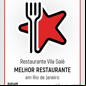 Certificado Excelência Restaurante Vg Rio De Janeiro